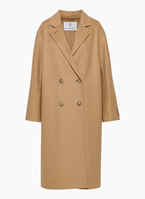 THE SLOUCH™ DOUBLE FACE COAT - Hand-finished double-faced recycled wool coat