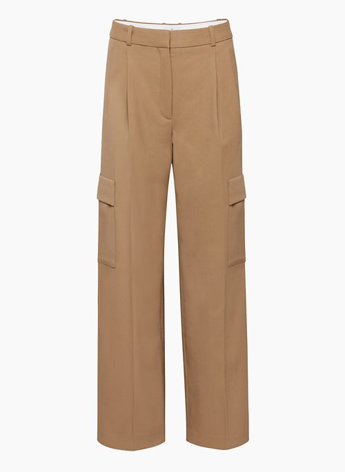 SPOTLIGHT CARGO PANT - Wide-leg wool twill cargo pants