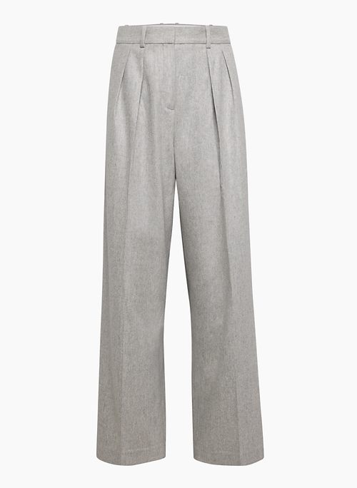 NEXT PANT - Wool-cashmere relaxed wide-leg trousers