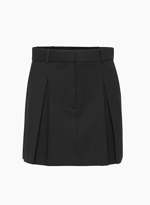 BELLCAST SKIRT - Wool pleated micro skirt