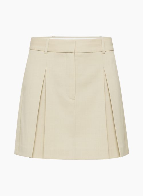 BELLCAST SKIRT - Wool pleated micro skirt