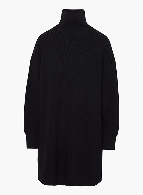 MACLEAN MERINO WOOL DRESS - Oversized merino wool turtleneck sweater dress