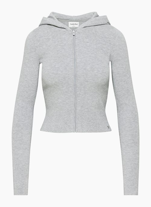 TUTOR ZIP HOODIE - Soft-knit hooded sweater