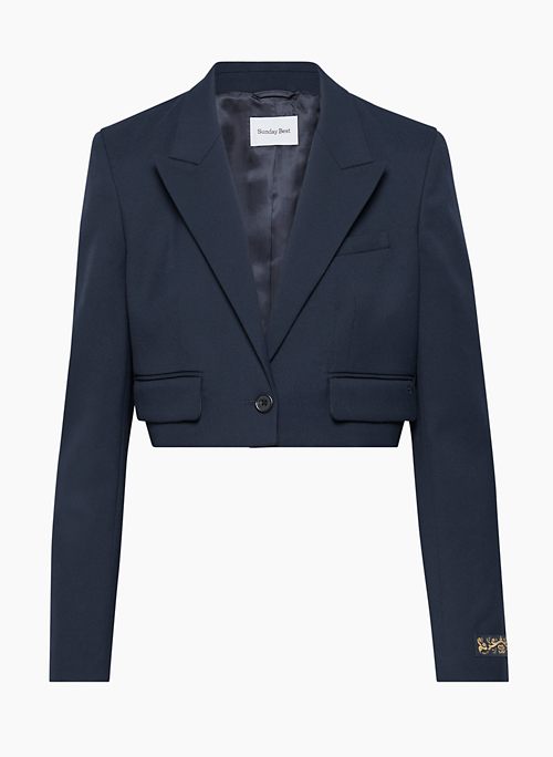 SERPENTINE BLAZER - Short twill blazer with a classic fit
