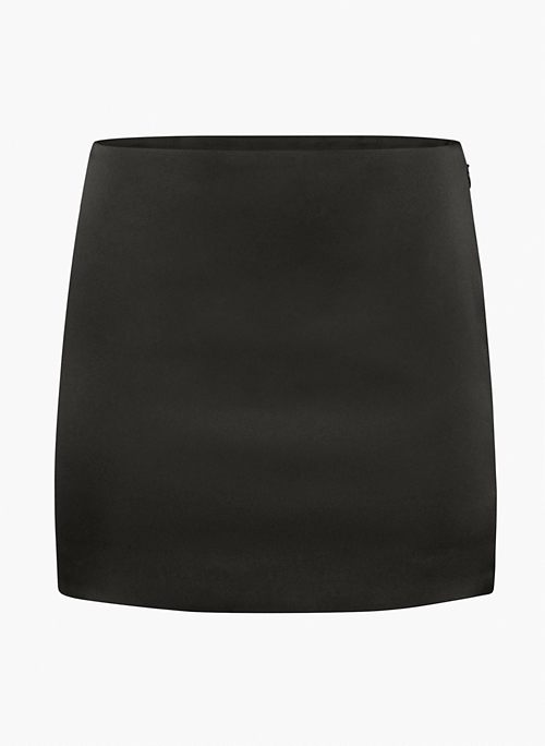ROCCO SATIN SKIRT - Mid-rise satin mini skirt