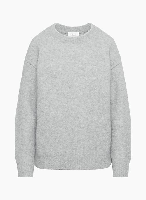 HARLOW SWEATER - Merino wool boucle crewneck sweater