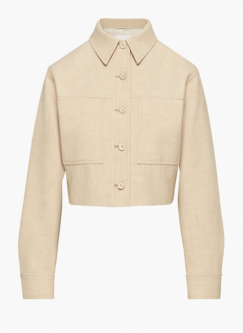 LITTLE CROPPED JACKET - Softly structured button-up cropped jacket