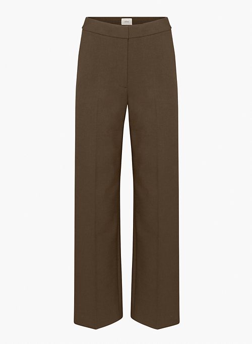 ALANYA PANT - Stretch suiting high-rise wide-leg pants