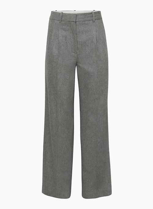 THE EFFORTLESS PANT™ - Wool-cashmere relaxed wide-leg trousers