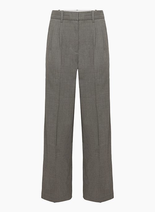 THE EFFORTLESS PANT™ - High-waisted wide-leg wool twill trousers