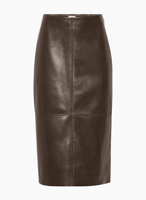 BETTY SKIRT - High-rise Vegan Leather pencil skirt