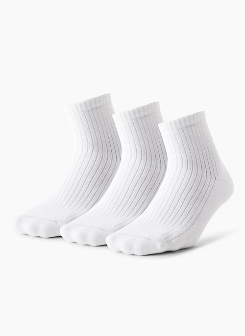 ONLY PLUSH ANKLE SOCK 3-PACK - Everyday plush ankle socks, 3-pack