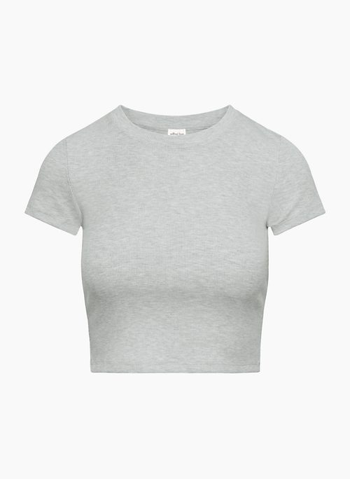 GO-TO T-SHIRT - Stretchy ribbed crewneck t-shirt