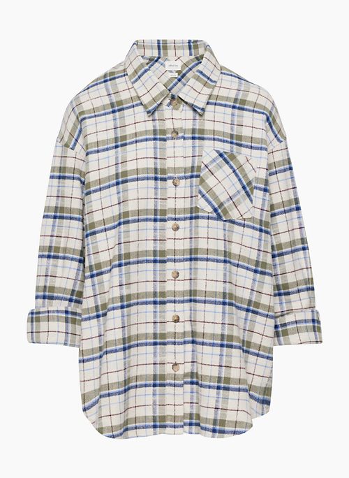 RELAXED SHIRT - Relaxed flannel button-up shirt