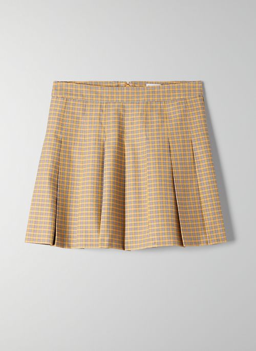 OLIVE SKIRT - Pleated mini skirt