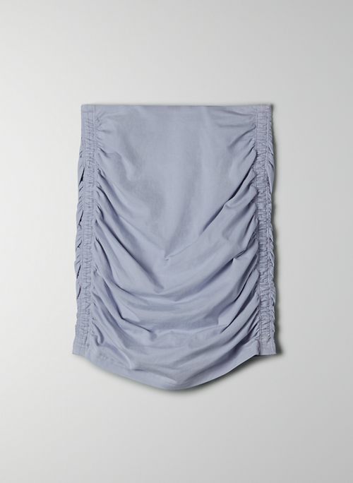 CHILL MALIBU SKIRT - Stretch-jersey ruched bodycon mini skirt