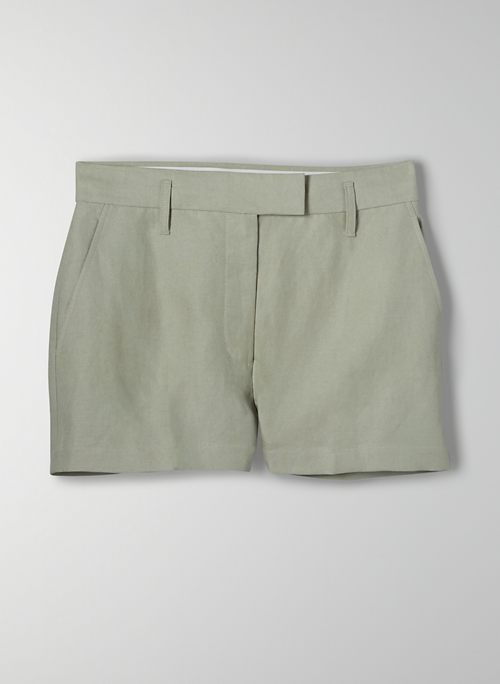 LAYOVER LINEN 3" SHORT - High-waisted linen shorts