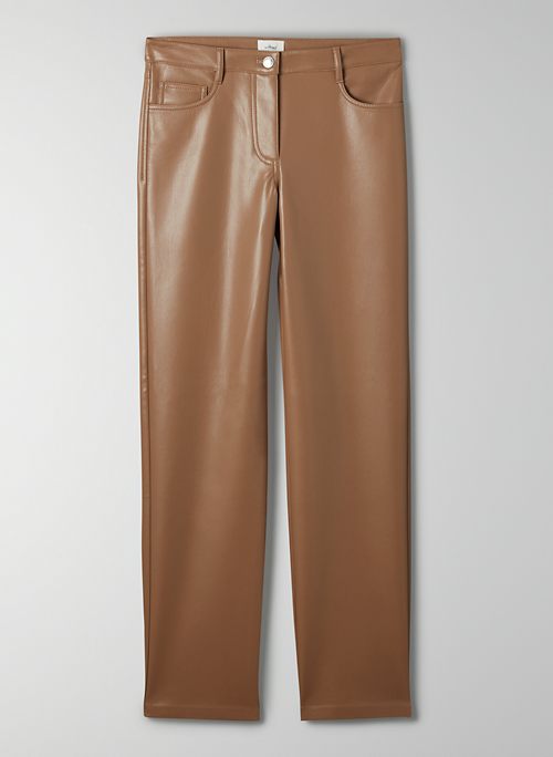 MELINA LOW RISE PANT - Low-rise, Vegan Leather pants