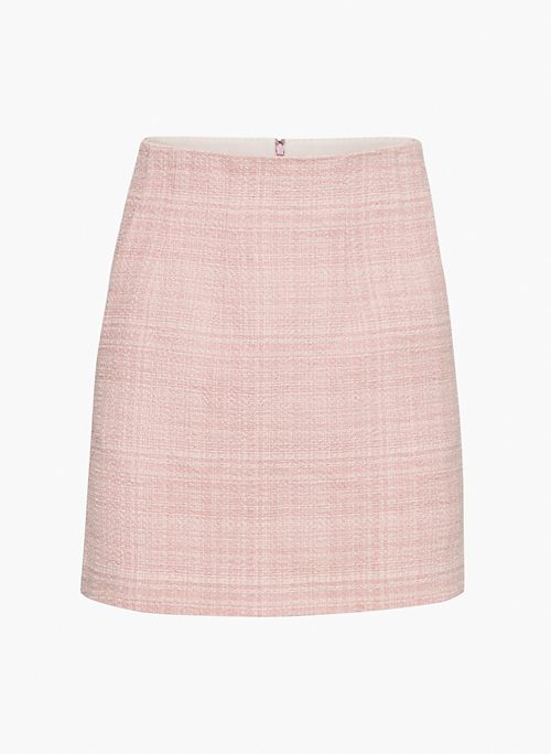 KINSLEY SKIRT - High-waisted tweed mini skirt