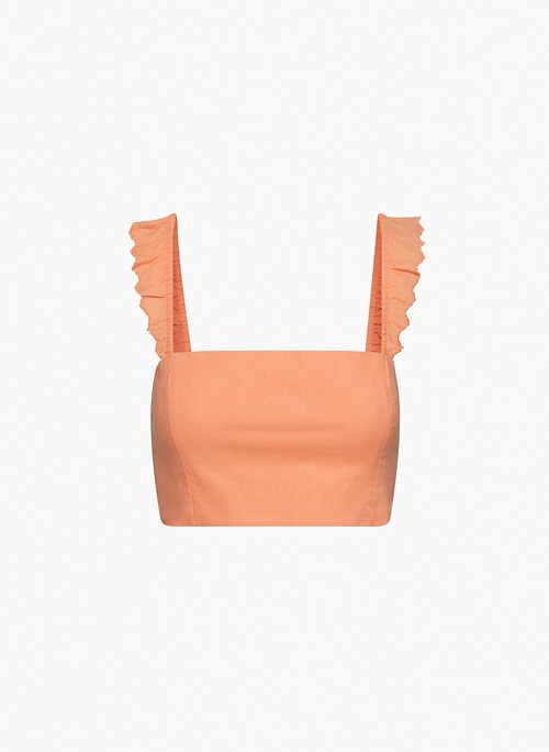 TIPPI TOP - Ruffled cropped camisole