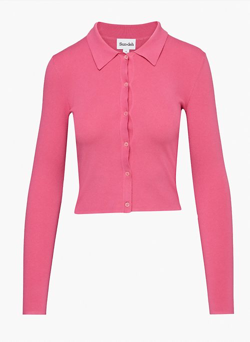 CECE SWEATER - Button-up polo sweater