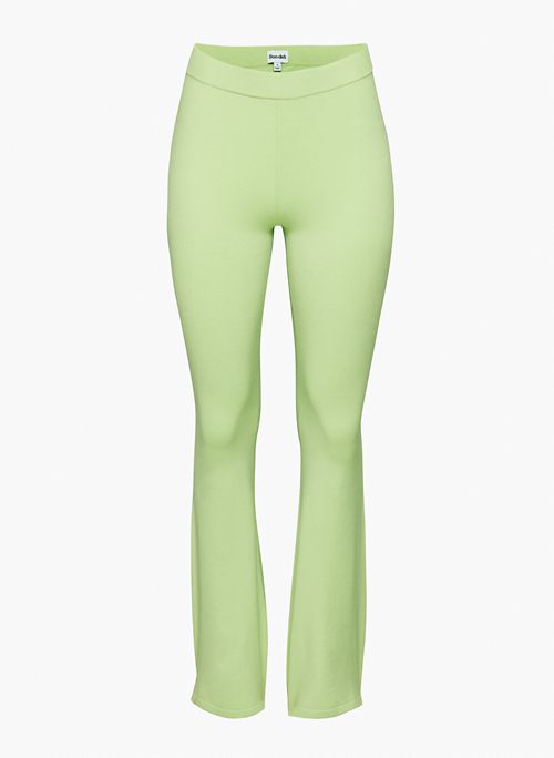 POSIE PANT - High-waisted flared knit pants
