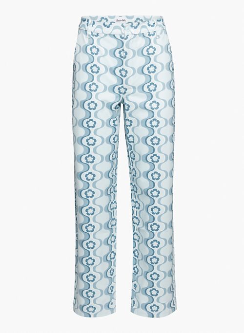 JADEN PANT - High-waisted printed chino pants