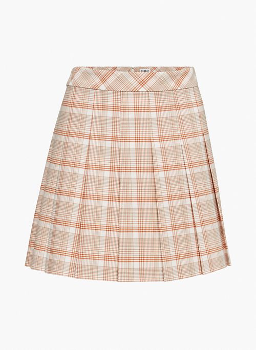 OLIVE MICRO PLEATED SKIRT - Pleated micro skirt