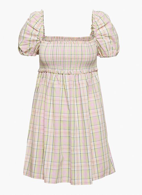 HADLEY DRESS - Puff-sleeve babydoll dress