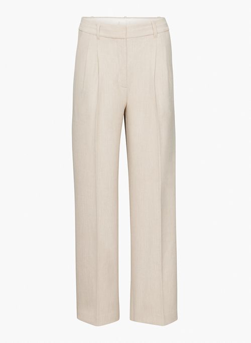 EFFORTLESS PANT - High-waisted, wide-leg twill pants