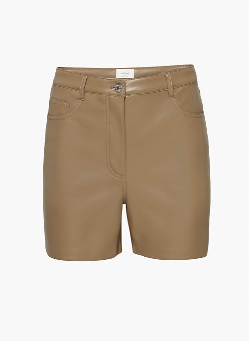 MERCURY SHORT - High-waisted Vegan Leather shorts