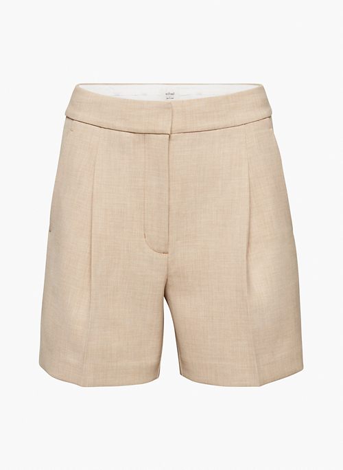 IBIZA SHORT - High-rise pleated shorts