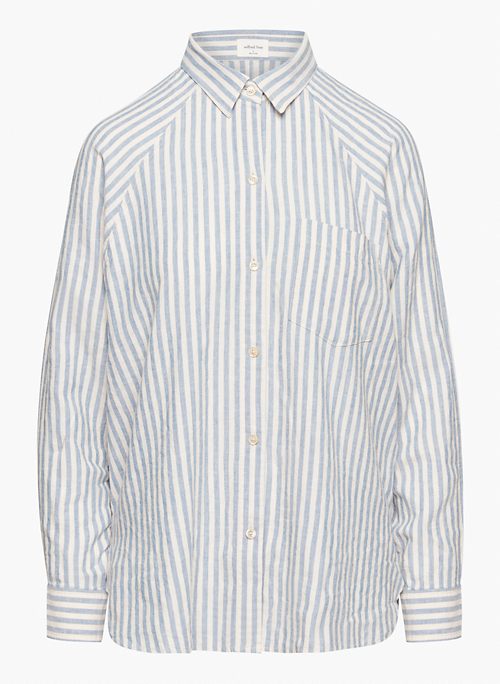BOYFRIEND LINEN SHIRT - Long-sleeve linen shirt