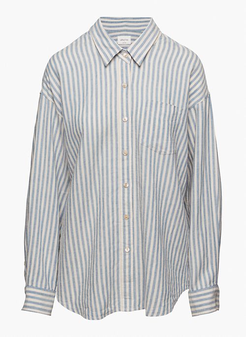 RELAXED LINEN SHIRT - Linen button-up shirt