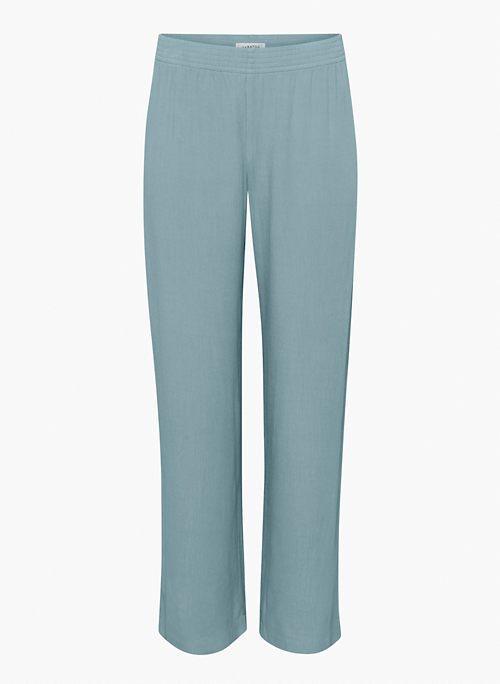 TRIBUTE PANT - Mid-rise crinkle-texture pants