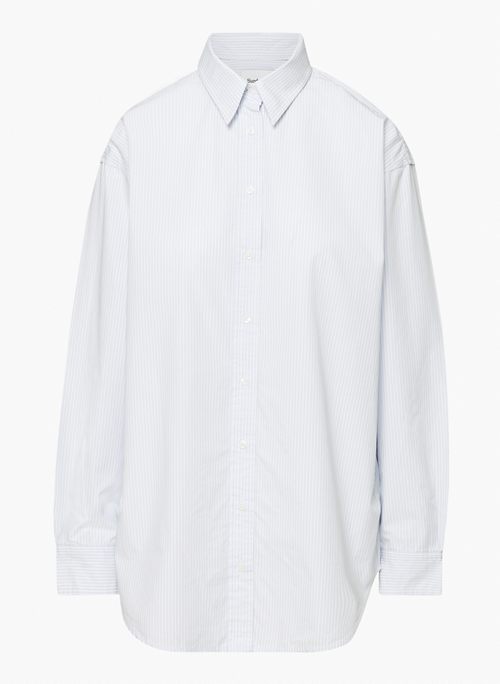 FUTURE POPLIN SHIRT - Relaxed, striped button-up shirt
