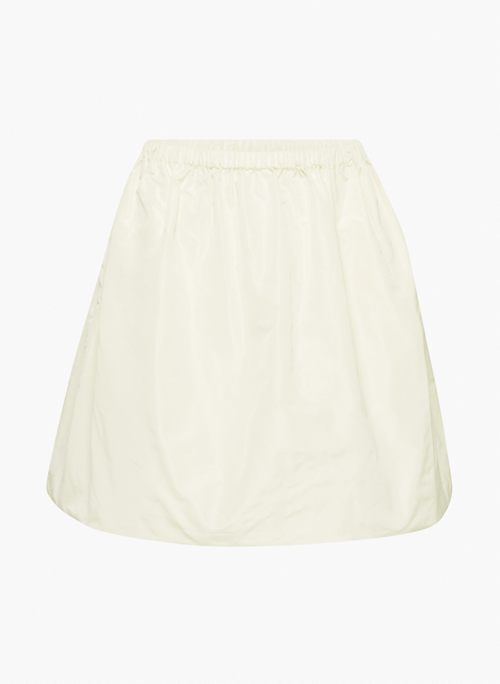 POMPOUS SKIRT - Taffeta high-waisted A-line mini skirt