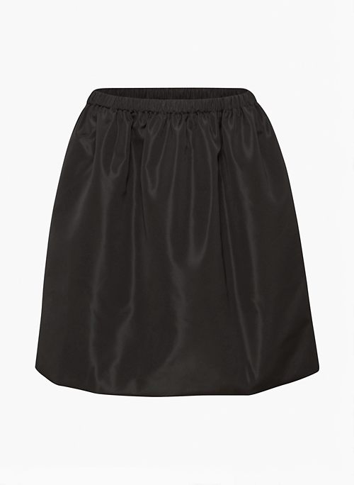 POMPOUS SKIRT - Taffeta high-waisted A-line mini skirt