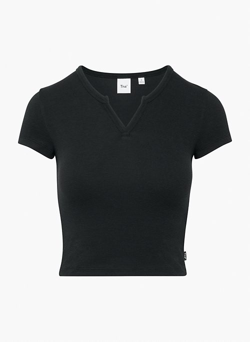 WAFFLEX NOTCH T-SHIRT - Notched thermal t-shirt