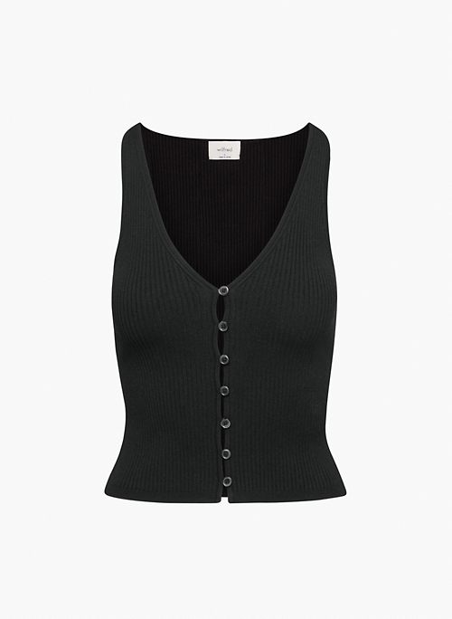 AFFINITY TOP - Knit halter sweater tank