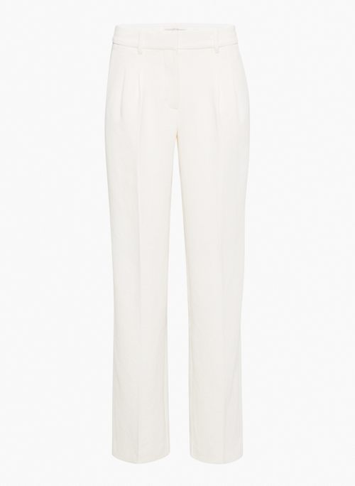 THE EFFORTLESS PANT™ LO-RISE - Low-rise wide-leg relaxed pleated trousers