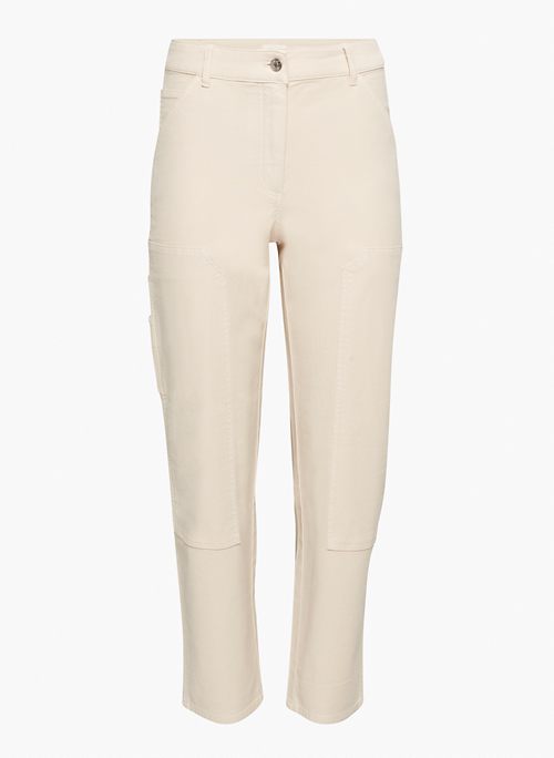 BRENNAN PANT - High-rise cotton utility pants