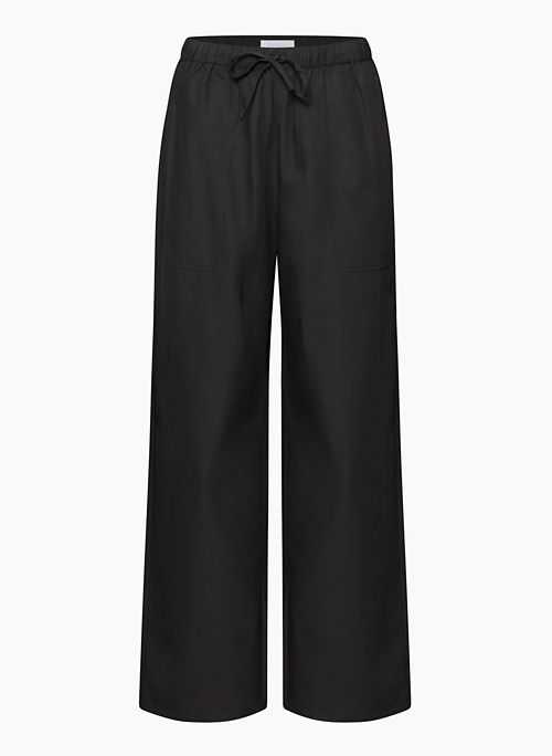 CHIARA POPLIN PANT - High-waisted poplin pants