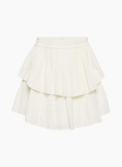 MONTE SKIRT - High-waisted tiered mini skirt
