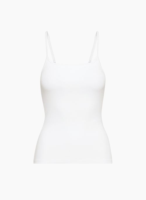 AURA CAMISOLE - Ribbed scoopneck cami with built-in bra