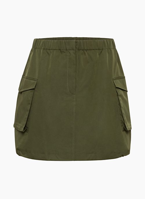 VESSEL CARGO SKIRT - Cargo mini parachute skirt made with slick, matte twill