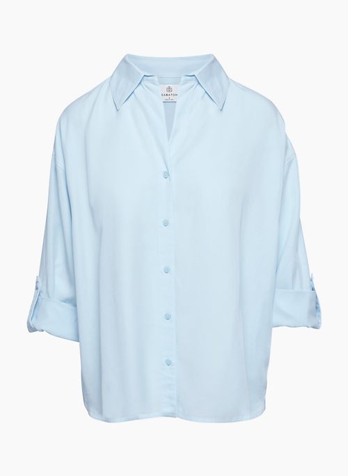 ARCHIVE SHIRT - Oversized drapey twill button-up shirt