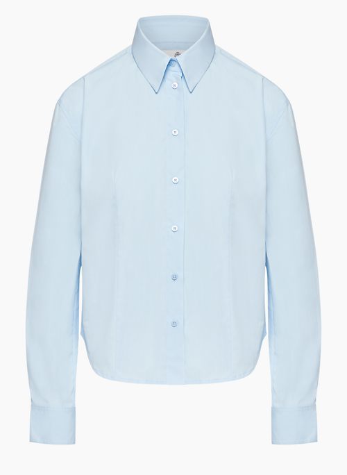 ELITE POPLIN SHIRT - Relaxed cotton poplin button-up shirt