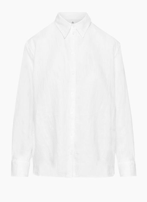 ESSENTIAL RELAXED LINEN SHIRT - Relaxed linen button-up shirt