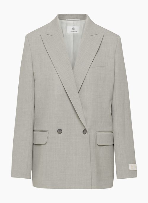 MILLIONS BLAZER - Double-breasted relaxed wool blazer